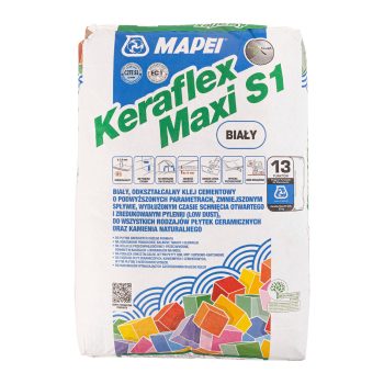 Klej cementowy KERAFLEX Maxi S1 biały 23kg Mapei