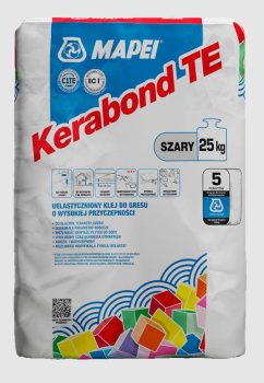 Klej uelastyczniony Kerabond TE szary 25kg Mapei